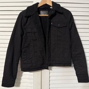 Levi's Charcoal Sherpa Jacket